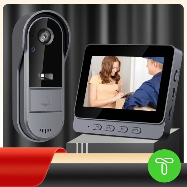 Wireless HD Video Doorbell with 4.3" Screen