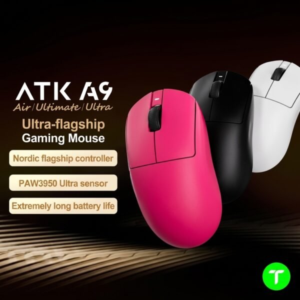 ATK Dragonfly A9 Ultimate Lightweight Wireless Gaming Mouse
