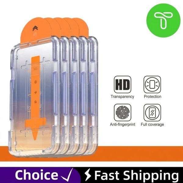 5PCS HD Tempered Glass Screen Protector