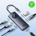 Vention USB-C 8K HDMI Hub with Gigabit Ethernet