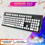 HEXGEARS GK735-B Kailh BOX Switch Mechanical Keyboard Electroplating Keycaps RGB SizeLight Mechanical Gaming Keyboard - Image 2