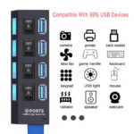 USB 3.0/2.0 Multi-Port Hub with Switch - Image 3