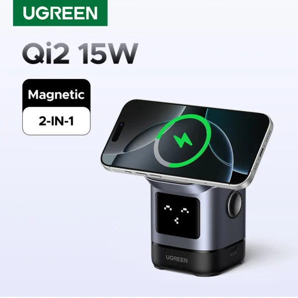 UGREEN UNO Qi2 15W Magnetic Wireless Charging Stand
