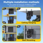 SHIWOJIA 12MP 4G Solar PTZ Security Camera with 60X Zoom - Image 3