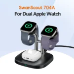 SwanScout 704A Dual Watch & AirPods Charging Stand