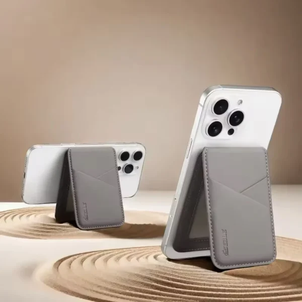 Magnetic Leather MagSafe Wallet Phone Holder