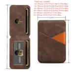 Magnetic Leather MagSafe Wallet Phone Holder - Image 4