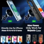 15W Magnetic Wireless Car Phone Charger - Image 4
