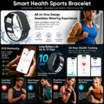 GUHUAVMI ECG+HRV Health Smart Bracelet Fitness Tracker - Image 2