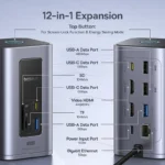 Baseus 12-in-1 USB-C Hub with Dual Display & 100W PD - Image 4