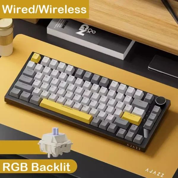 AJAZZ AK820 Pro 70% Tri-Mode Mechanical Gaming Keyboard