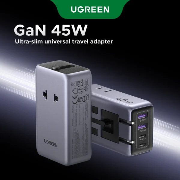 UGREEN 45W Universal GaN Travel Adapter