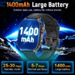 LIGE Military Smartwatch with 1400mAh Battery - Image 4