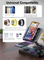 Metal Foldable 15W Wireless Charging Stand - Image 11