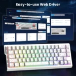 ATTACK SHARK X68 HE 8KHz Rapid Trigger Magnetic Gaming Keyboard - Image 5