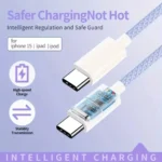 Usb C to Type C Fast Charging PD 60W Mobile Phone Date Cable For Iphone15 Android Samsung Huawei Type C Braided Charger Cable - Image 6