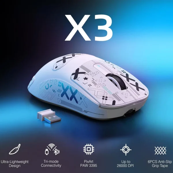 ATTACK SHARK X3 26K DPI Lightweight Wireless Gaming Mouse
