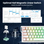 ATTACK SHARK X68 HE 8KHz Rapid Trigger Magnetic Gaming Keyboard - Image 2
