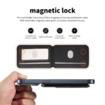 Magnetic Leather MagSafe Wallet Phone Holder - Image 6