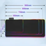 Zoro 90×40cm RGB LED Gaming Mouse Pad & Desk Mat - Image 6