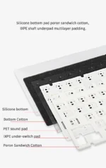 AJAZZ AK820 Pro 70% Tri-Mode Mechanical Gaming Keyboard - Image 5