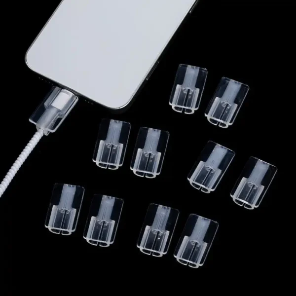 5/10/15 Pcs Phone Charger Cable Protector Clear TPU Charger Cable Winder Anti-Breaking Wire Protective Sleeve