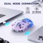 A2 Transparent Wireless RGB Gaming Mouse with Digital Screen - Image 2