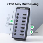 UGREEN 7-Port USB 3.0 Hub with Individual Switches - Image 2