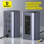 Baseus 12-in-1 USB-C Hub with Dual Display & 100W PD
