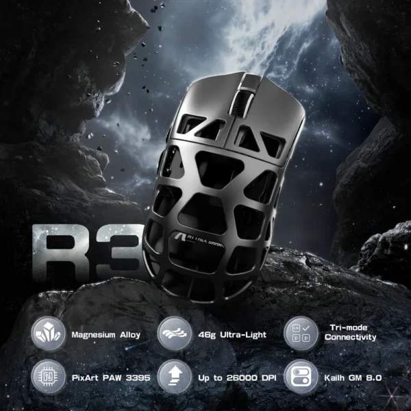 ATTACK SHARK R3 26000DPI Magnesium Alloy Gaming Mouse