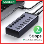 UGREEN 7-Port USB 3.0 Hub with Individual Switches