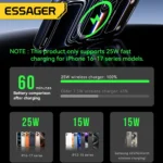 Essager 25W Magnetic Wireless Car Charger - Image 8