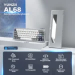 YUNZII AL68 Wireless QMK/VIA Aluminum Mechanical Keyboard - Image 2