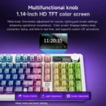 AJAZZ AK980V2 Pro 10000mAh Battery Dual 8K Polling Rate Tri-Mode Wired/Bluetooth/2.4G Gaming Keyboard with Color Screen - Image 5