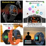 Military Grade 1.96" AMOLED Smartwatch for Men - Image 4