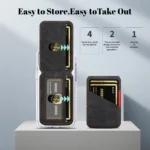 Magnetic Leather MagSafe Wallet Phone Holder - Image 5