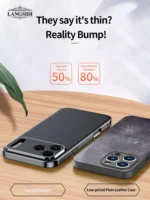 Luxury Leather iPhone Full Lens Protection Case - Image 6