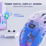 A2 Transparent Wireless RGB Gaming Mouse with Digital Screen - Image 4