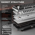 YUNZII AL68 Wireless QMK/VIA Aluminum Mechanical Keyboard - Image 6