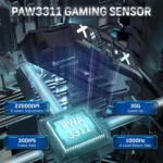 ATTACK SHARK X11 22K DPI Tri-Mode Wireless Gaming Mouse - Image 4
