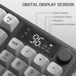 M96 Wireless Membrane Gaming Keyboard with LCD Screen & Media Knob - Image 4
