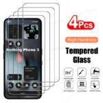 4PCS HD Tempered Glass Screen Protector for Nothing Phone 3