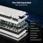 ATTACK SHARK X68 HE 8KHz Rapid Trigger Magnetic Gaming Keyboard - Image 3