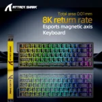 ATTACK SHARK X68HE 8KHz Magnetic Rapid Trigger Gaming Keyboard - Image 3