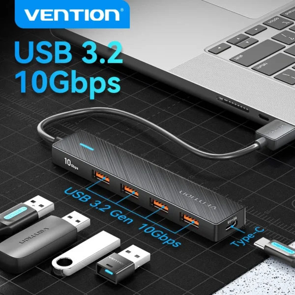 Vention 4-Port USB 3.2 10Gbps Hub