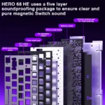 AULA HERO 68HE 8K Rapid Trigger Magnetic Gaming Keyboard - Image 4