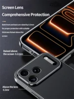 Luxury Leather iPhone Full Lens Protection Case - Image 5