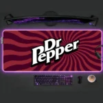 Fashion Drink D-Dr Pepper Mouse Pad Waterproof RGB LED Light Colorful Game Keyboard Non-slip Cover Desk-mat Surface - Image 4