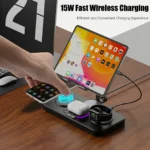 Metal Foldable 15W Wireless Charging Stand - Image 4