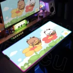 RGB Bubu Dudu Anime 90×40cm Gaming Mouse Pad - Image 3